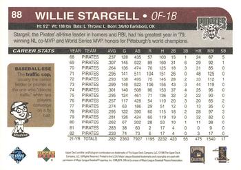 1998 Upper Deck Retro #88 Willie Stargell Back