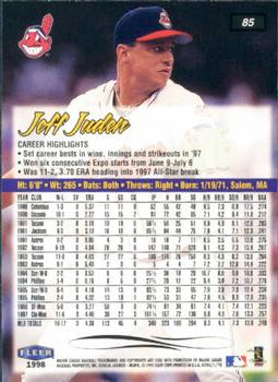 1998 Ultra #85 Jeff Juden Back