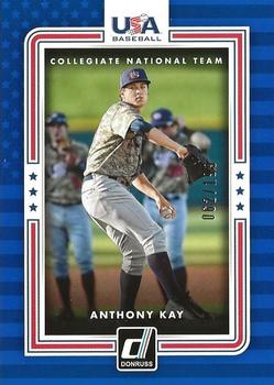 2016 Donruss - USA Collegiate National Team Blue #USA-21 Anthony Kay Front