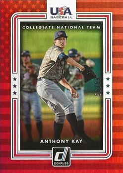 2016 Donruss - USA Collegiate National Team Red #USA-21 Anthony Kay Front