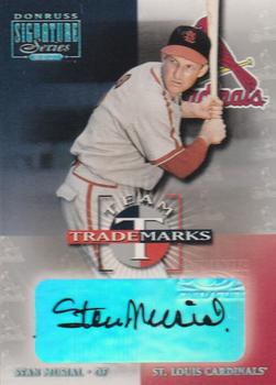2001 Donruss Signature - Team Trademarks #NNO Stan Musial Front