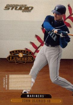 2001 Donruss Studio - Leather and Lumber #LL-31 John Olerud  Front