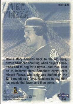 1998 Ultra - Artistic Talents #9AT Mike Piazza Back