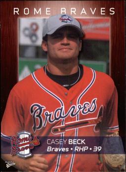 2008 MultiAd Rome Braves #4 Casey Beck Front