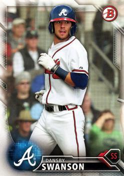 2016 Bowman - Prospects #BP50 Dansby Swanson Front