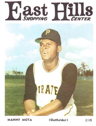 1966 East Hills Pittsburgh Pirates #NNO Manny Mota Front