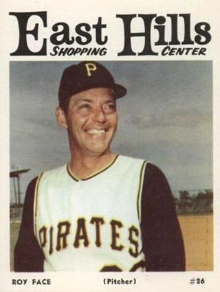 1966 East Hills Pittsburgh Pirates #NNO Roy Face Front