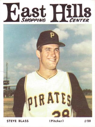1966 East Hills Pittsburgh Pirates #NNO Steve Blass Front