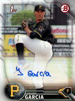 2016 Bowman - Paper Prospect Autographs #PA-YG Yeudy Garcia Front