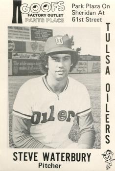 1976 Goof's Pants Tulsa Oilers #21 Steve Waterbury Front