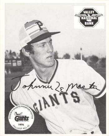 1976 Valley National Bank Phoenix Giants #NNO Johnnie LeMaster Front
