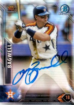 2016 Bowman - Chrome Rookie Recollections Autographs #RRA-JB Jeff Bagwell Front