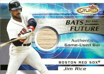 2001 Fleer Futures - Bats to the Future Game Bat #NNO Jim Rice  Front