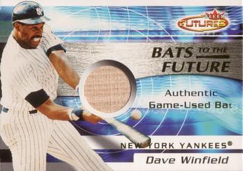 2001 Fleer Futures - Bats to the Future Game Bat #NNO Dave Winfield  Front