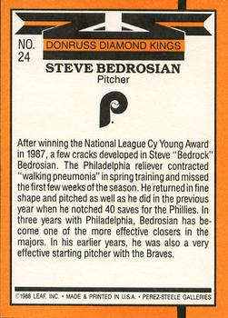1989 Donruss #24 Steve Bedrosian Back