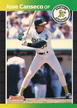 1989 Donruss #91 Jose Canseco Front