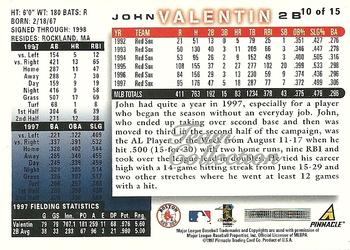 1998 Score Boston Red Sox #10 John Valentin Back