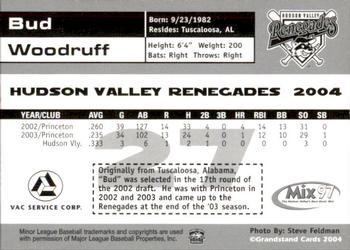 2004 Grandstand Hudson Valley Renegades #NNO Bud Woodruff Back