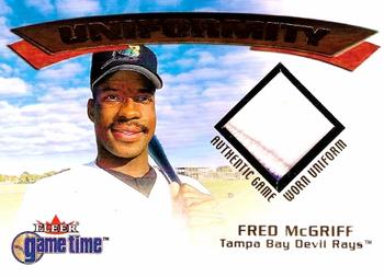 2001 Fleer Game Time - Uniformity #NNO Fred McGriff  Front