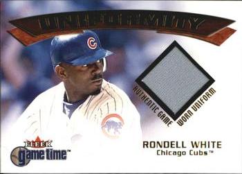 2001 Fleer Game Time - Uniformity #NNO Rondell White  Front