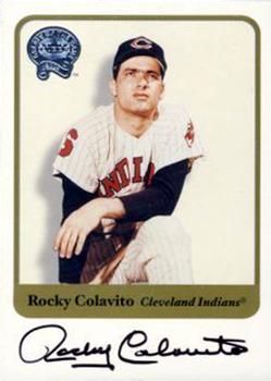 2001 Fleer Greats of the Game - Autographs #NNO Rocky Colavito Front