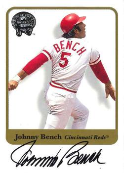 2001 Fleer Greats of the Game - Autographs #NNO Johnny Bench Front