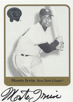 2001 Fleer Greats of the Game - Autographs #NNO Monte Irvin Front