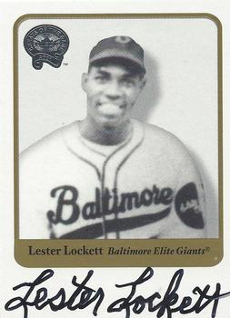 2001 Fleer Greats of the Game - Autographs #NNO Lester Lockett Front
