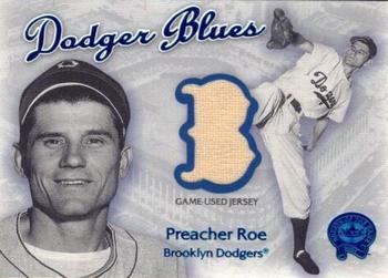 2001 Fleer Greats of the Game - Dodger Blues #NNO Preacher Roe Front