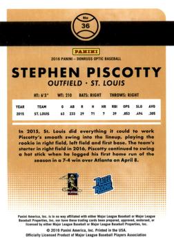 2016 Donruss Optic #36 Stephen Piscotty Back