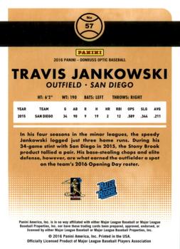 2016 Donruss Optic #57 Travis Jankowski Back