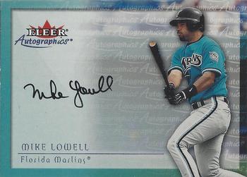 2001 Fleer Premium - Autographics #NNO Mike Lowell Front