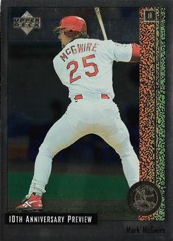 1998 Upper Deck - 10th Anniversary Preview #20 Mark McGwire Front