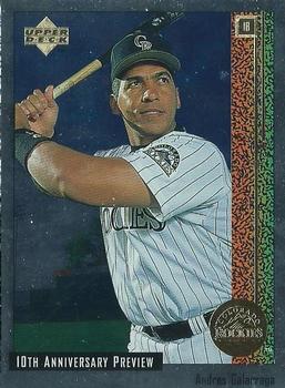 1998 Upper Deck - 10th Anniversary Preview #23 Andres Galarraga Front