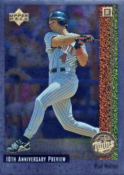1998 Upper Deck - 10th Anniversary Preview #57 Paul Molitor Front