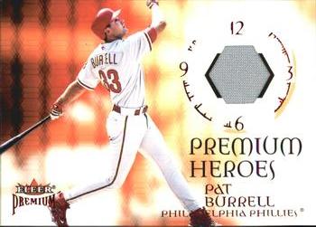 2001 Fleer Premium - Heroes Game Jersey #NNO Pat Burrell  Front