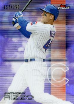 2016 Finest - Purple Refractor #76 Anthony Rizzo Front