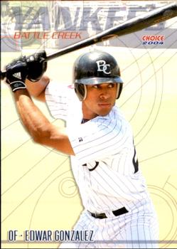 2004 Choice Battle Creek Yankees #13 Edwar Gonzalez Front