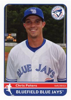 2012 Grandstand Bluefield Blue Jays #NNO Chris Peters Front