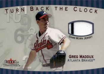 2001 Fleer Tradition - Turn Back the Clock #NNO Greg Maddux  Front