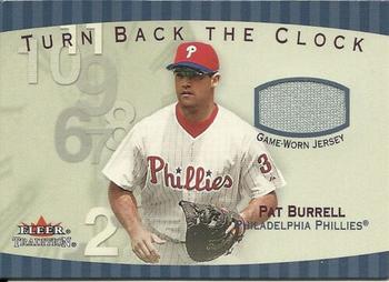 2001 Fleer Tradition - Turn Back the Clock #NNO Pat Burrell  Front