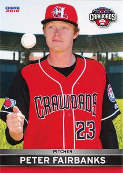 2016 Choice Hickory Crawdads #11 Peter Fairbanks Front