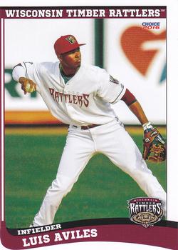 2016 Choice Wisconsin Timber Rattlers #02 Luis Aviles Front