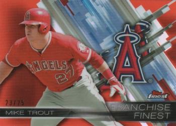 2016 Finest - Franchise Finest Red Refractor #FF-MT Mike Trout Front