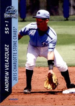 2015 Choice Charlotte Stone Crabs #25 Andrew Velazquez Front