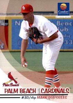 2010 Grandstand Palm Beach Cardinals #NNO Mark Diapoules Front
