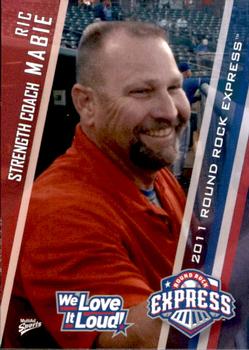 2011 MultiAd Round Rock Express #5 Ric Mabie Front