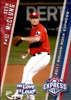 2011 MultiAd Round Rock Express #23 Seth McClung Front
