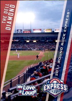 2011 MultiAd Round Rock Express #35 The Dell Diamond Front