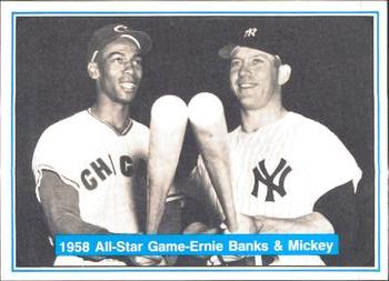 1982 ASA The Mickey Mantle Story #37 Ernie Banks / Mickey Mantle Front